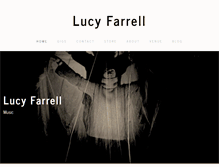 Tablet Screenshot of lucyfarrellmusic.com